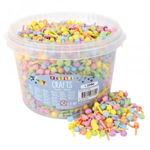 Färgmosaik Pastell Ø 10 mm - ca 2700 st (1 kg) Färgmosaik Pastell Ø 10 mm - ca 2700 st (1 kg)