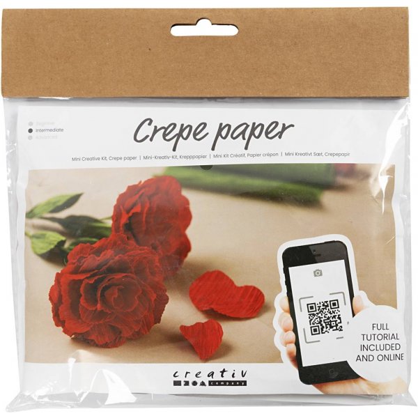 Mini DIY Kit Kräppapper - Rosor Mini DIY Kit Kräppapper - Rosor