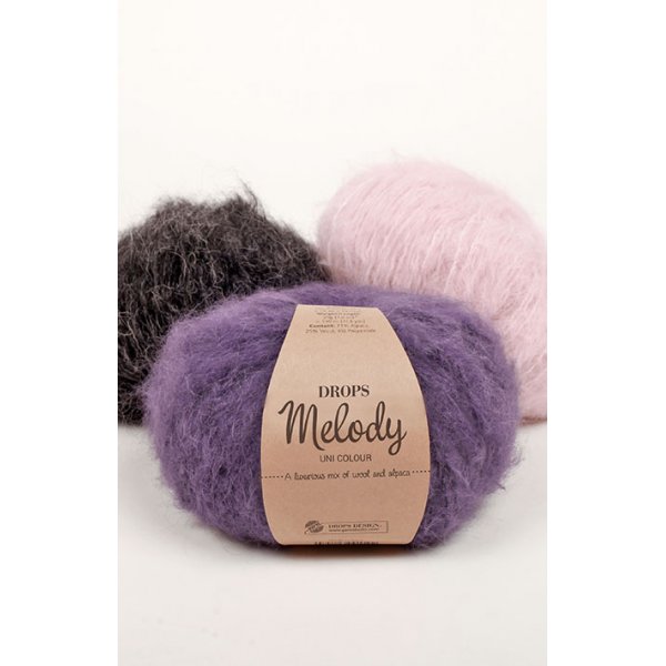 Drops Melody garn - 50g (mohaireffekt) Drops Melody garn - 50g (mohaireffekt)