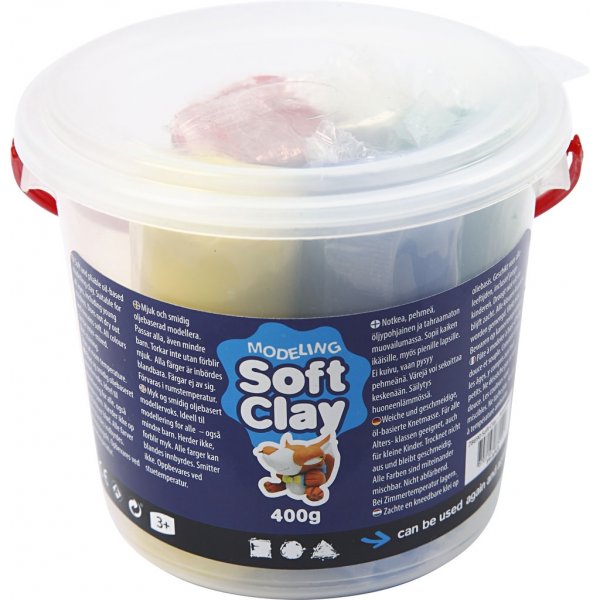 Modellera - mixade färger - 400 g Modellera - mixade färger - 400 g