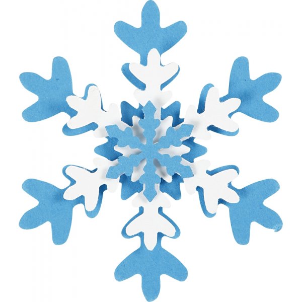 Lager-på-lager stansar - Snöflinga - 3 st Lager-på-lager stansar - Snöflinga - 3 st
