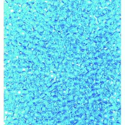 Rocailleperler gjennomsiktige ø 2,6 mm - asurblå 17 g