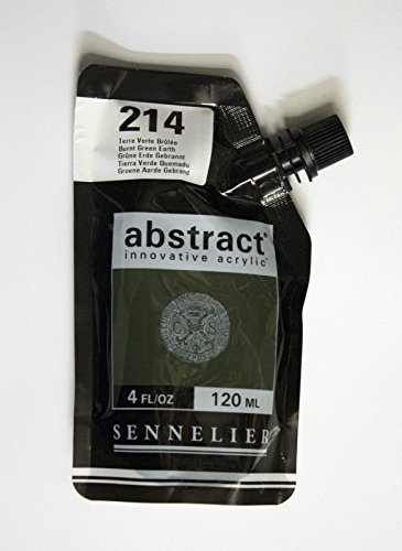 Akrylfärg Sennelier Abstract 120ml - Burnt Green Earth (214) - Akrylfärger, Konstnärsfärger