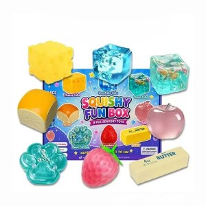 Mystery Squishy Box langsomt stigende - 8-pak Mystery Squishy Box langsomt stigende - 8-pak