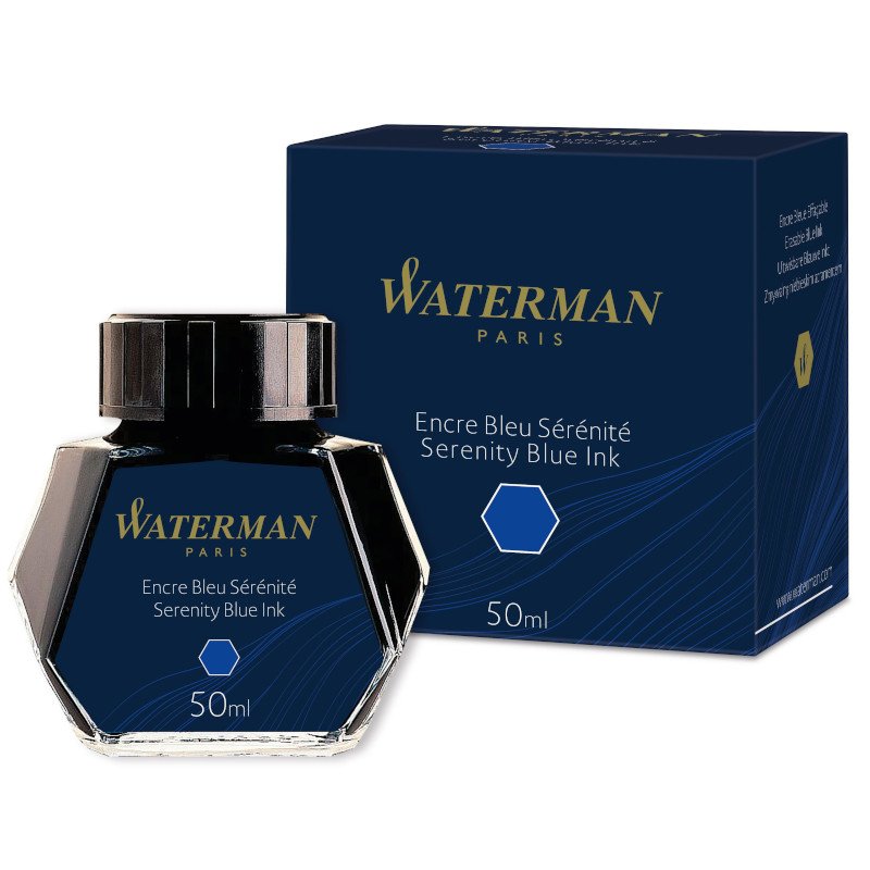 Bläck Waterman - Serenity Blue - Tusch & Bläck, Konstnärsfärger