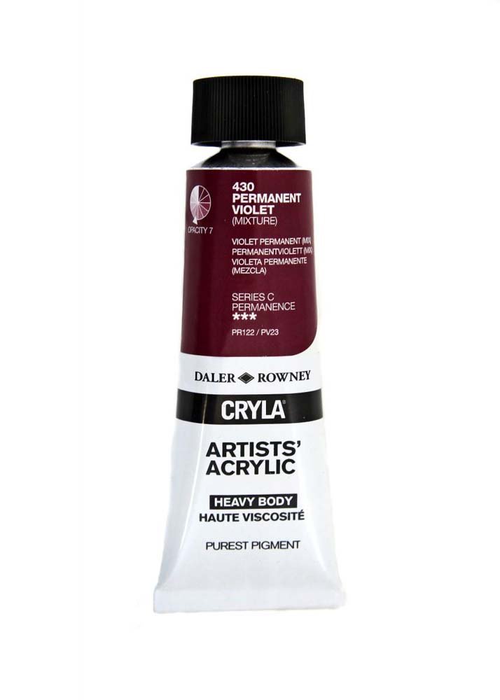 Akrylfärg Cryla 75ml - Permanent Violet - Akrylfärger, Konstnärsfärger