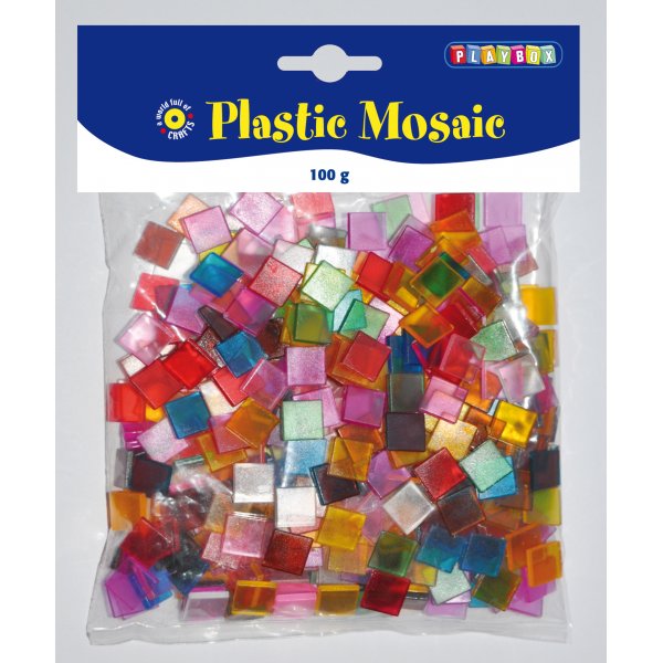 Plastmosaik 10x10 mm