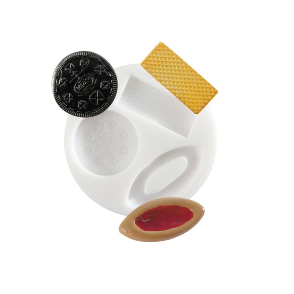 Mini silikonform för kex och våfflor, Ø 7 cm Mini silikonform för kex och våfflor, Ø 7 cm