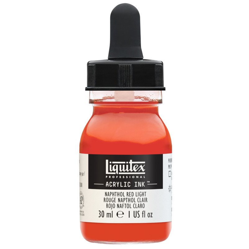 Akrylfärg - Liquitex Prof. Ink 30ml - Naphthol Red Light - Akrylfärger, Konstnärsfärger