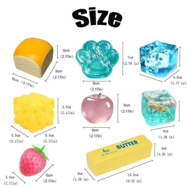 Mystery Squishy Box slow rising - 8-pack