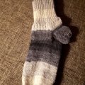 Kundbild Svarta Fret Raggsocksgarn Maxi 150g - Gr (05): Raggsockor blev det till present....