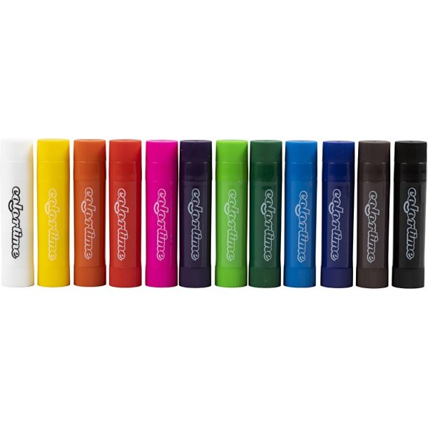 Soft Color Stick - mixade färger - 12 st Soft Color Stick - mixade färger - 12 st