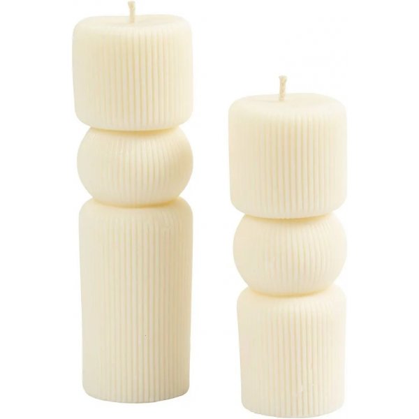 Silikonform - Räfflad cylinder med båge Silikonform - Räfflad cylinder med båge