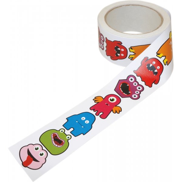 Stickers p rulle monster - 450 st