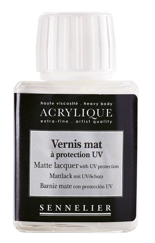 Fernis Sennelier Akryl 75 ml - Matte lacquer with UVLS - Akrylmedier, Malermedium, Fernis og kunstner medier til kunstmaling
