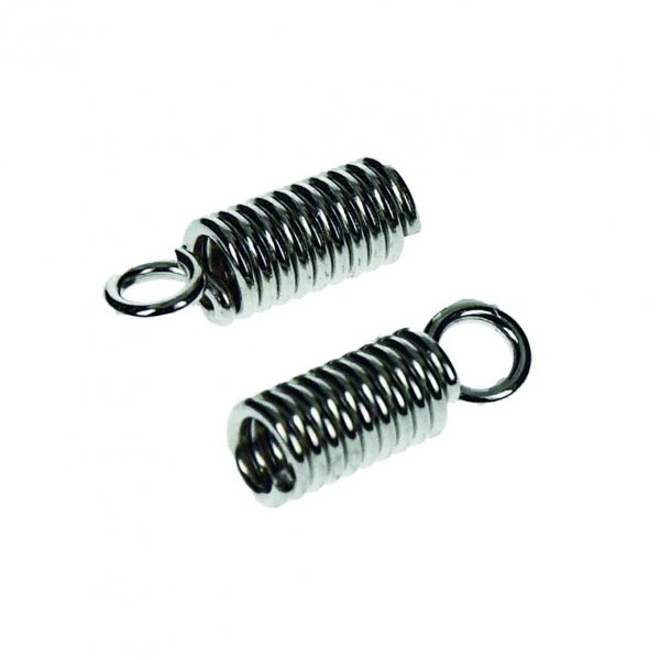 L�sanordningar f�r l�derband � 2 mm - silverf�rgad