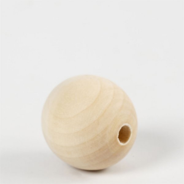 Träpärlor - Ø30 mm - 50 st Träpärlor - Ø30 mm - 50 st