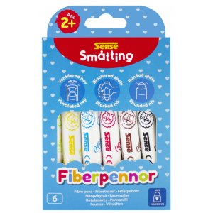 Smtting Fiberpennor 6-P