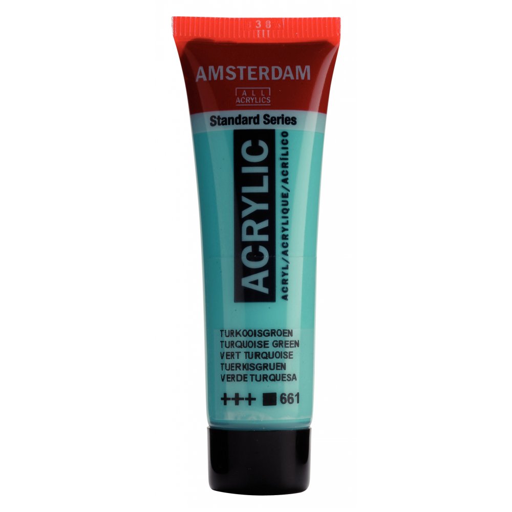 Akrylmaling Amsterdam 20 ml - Turq.Green - Akrylfarver, Kunstnerfarver