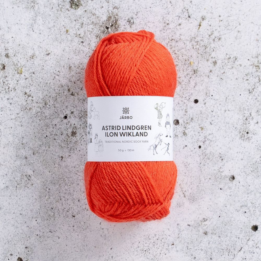 Astrid Lindgren & Ilon Wikland 50g Lotta Röd - Blandgarn, Garn, Sticka & virka