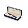 Fyllepenn Waterman Exception Slim Laque - Silver Trim - Fine Blue