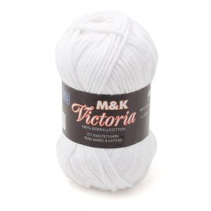M&K Victoria garn - 50 g - Hvit (751)