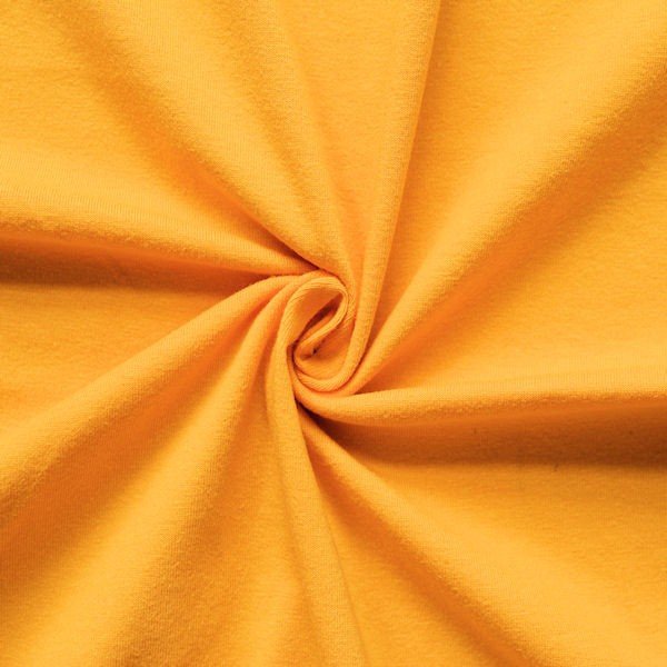 Bomuldsjersey i stretchstof Basic 2 - 150 cm - Gul - Bomuldsstræk, Bomuldsstof, Stof