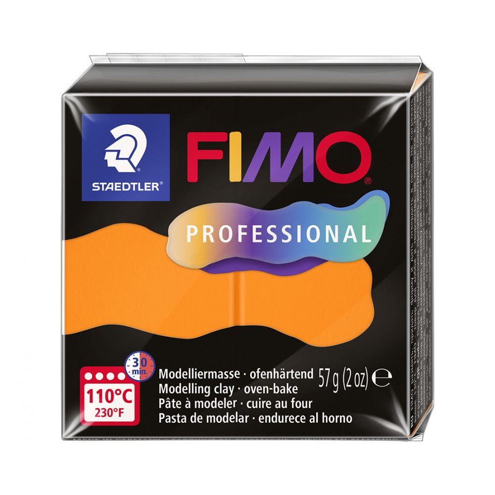 Modellervoks Fimo Professional 57 g - Orange - Fimolera, Modellere, Hobbyartikler til børn, Hobbymateriale, Håndværk