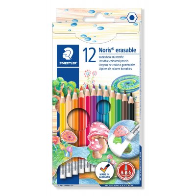 Noris Erasable fargeblyanter - 12 blyanter