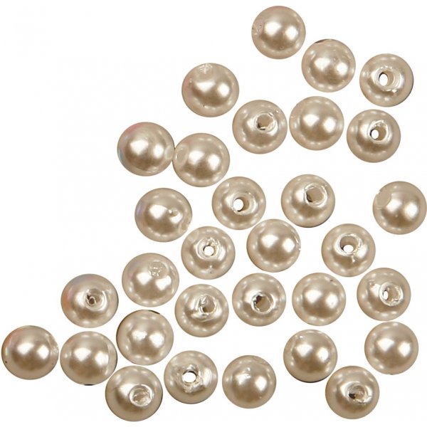 Vaxpärlor - pärlemor - 5 mm - 100 st Vaxpärlor - pärlemor - 5 mm - 100 st
