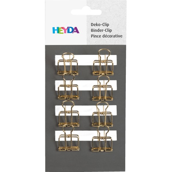 Guldkl�mmor f�r st�ngning och dekoration 8-pack