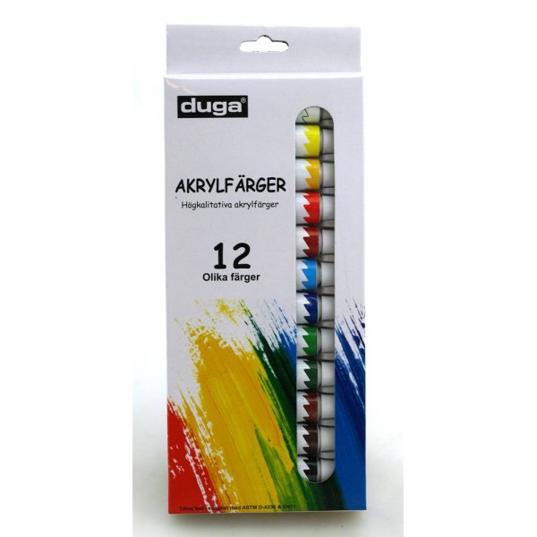 Akrylmalingsæt 12x12ml Akrylmalingsæt 12x12ml