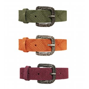 Damb�lte i crocco-m�nstrad oxl�der