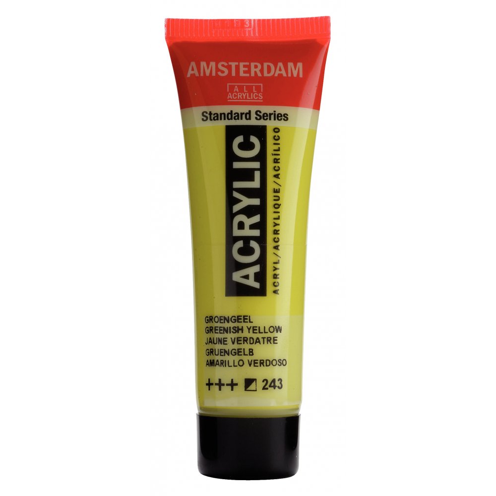 Akrylmaling Amsterdam 20 ml - Greenish Ylw - Akrylfarver, Kunstnerfarver