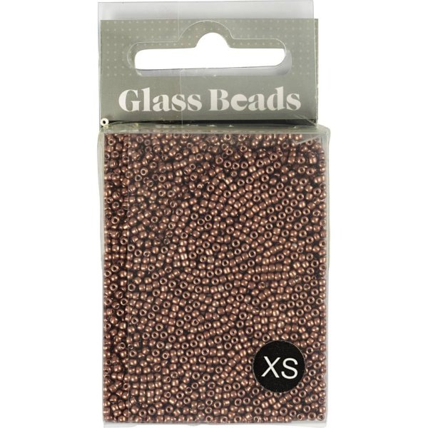 Rocaillepärlor matt frozen koppar 1,7 mm nr. 15/0 25 g Rocaillepärlor matt frozen koppar 1,7 mm nr. 15/0 25 g