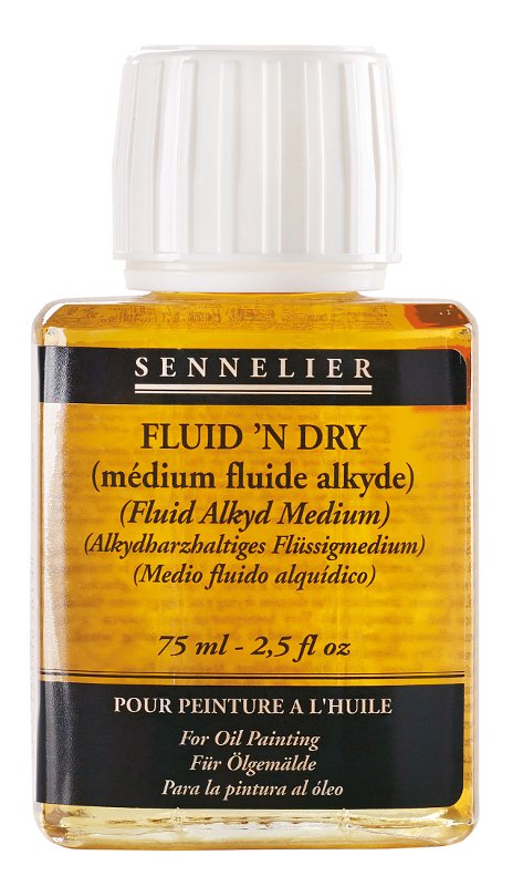 Oliemedium Sennelier 75 ml - Fluid N Dry - Medium til oliemaling, Malermedium, Fernis og kunstner medier til kunstmaling