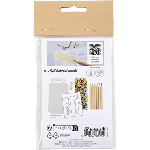 Mini DIY Kit Smycken - Armband i krympplast Mini DIY Kit Smycken - Armband i krympplast