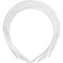 Diadem smalt 8 mm Vit 5-pack Diadem smalt 8 mm Vit 5-pack