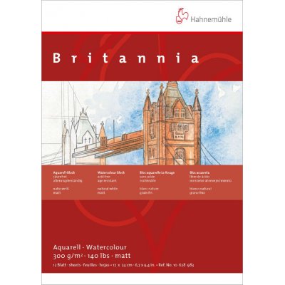 Akvarellblock Hahnemhle Britannia 300g Grov