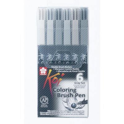 Koi Color Penselpenna - 6 pennor