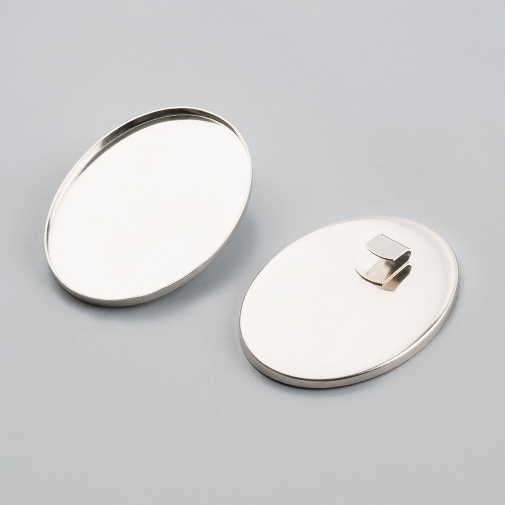 Halskædedel til modellering Oval - 50x66 mm - Hængesmykke / medaljon, Smykker, Håndværk