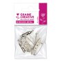 10-pack broscher i silverfärg, 27 mm 10-pack broscher i silverfärg, 27 mm