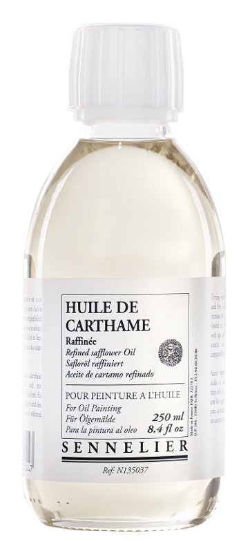 Oliemedium Sennelier 250 ml - Refined Safflower Oil - Medium til oliemaling, Malermedium, Fernis og kunstner medier til kunstmaling