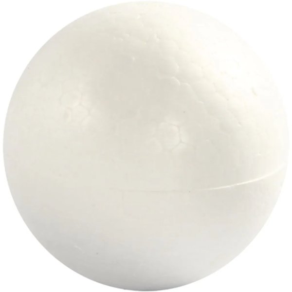 Kulor av frigolit - vit - �7 cm - 5 st