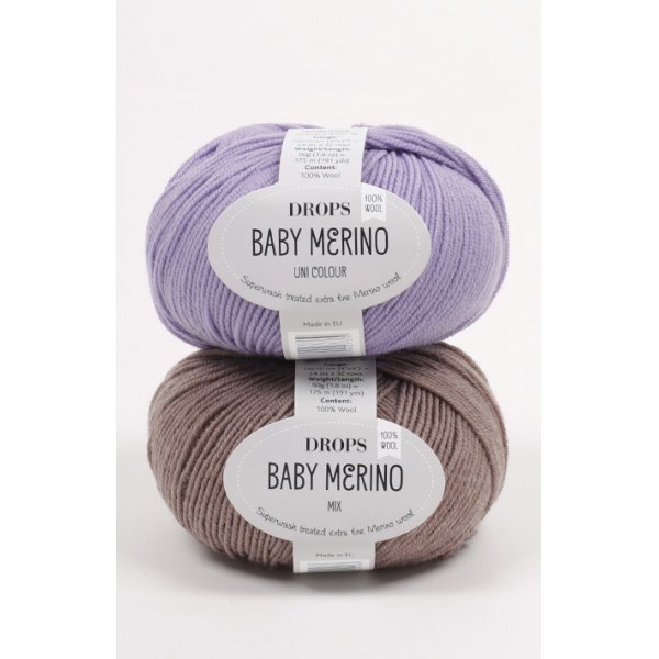 Drops Baby Merino garn - 50g (ca 40 olika färgval) Drops Baby Merino garn - 50g (ca 40 olika färgval)