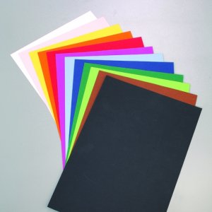 Farget papir 50 x 70 cm - Radiant White 10 ark / 130 g / m