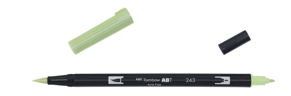 Tombow ABT Dual Brush - (243) Mint - Kalligrafi penne, Kalligrafi, Penne, kridt & tusch