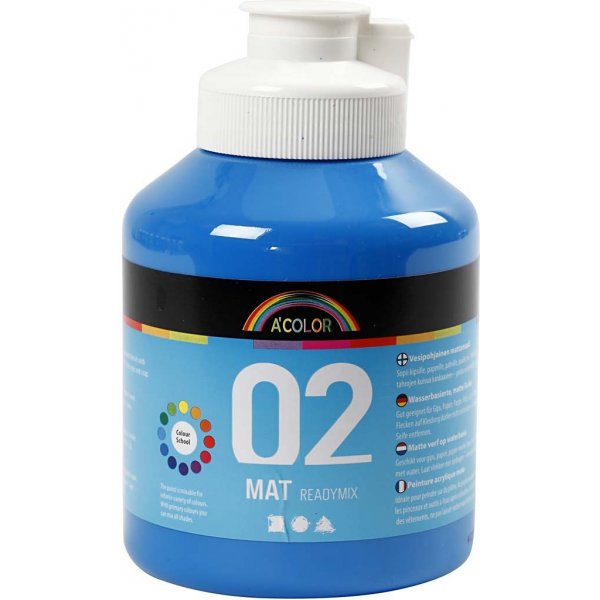Skolfärg - Akryl - primärblå - matt - 500 ml Skolfärg - Akryl - primärblå - matt - 500 ml