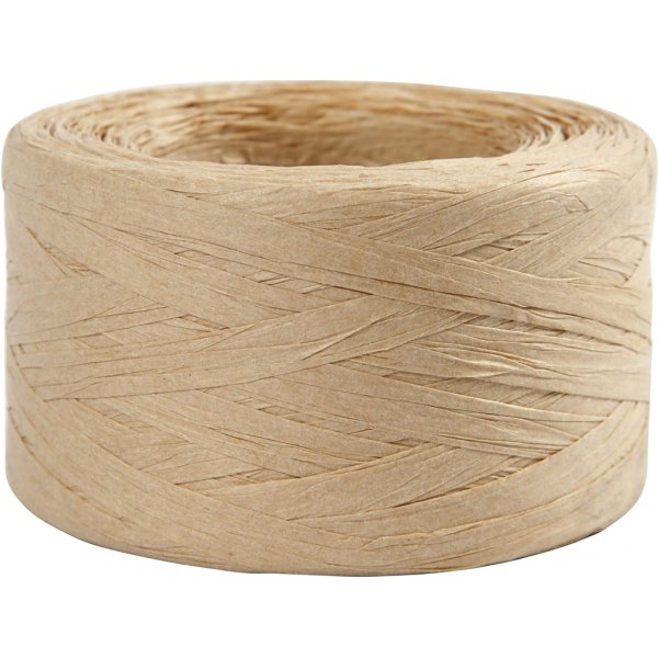 Raffia Pappersgarn - sand - 100 m Raffia Pappersgarn - sand - 100 m
