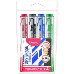 Whiteboardpennset - Maped - Bullet 2mm 4-pack